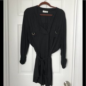 Black shirt dress/tunic